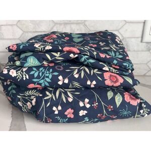 South Point Home‎ Brushed Microfiber 4pc Full Size Darcy Floral Sheet Set EUC